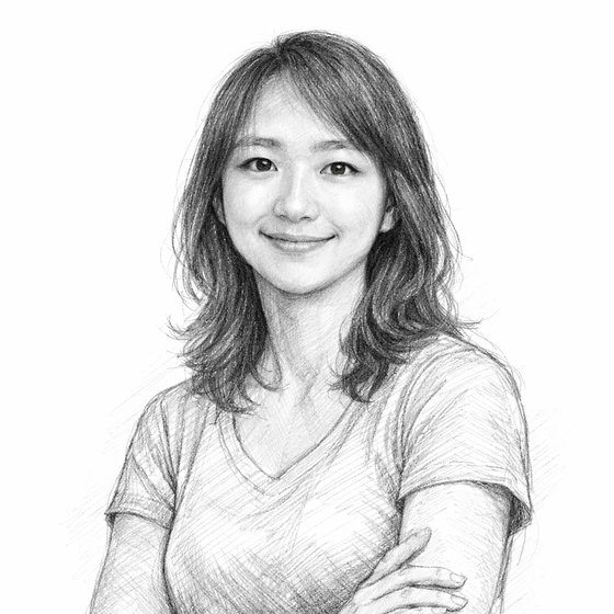 Emily Park, drawn in pencil